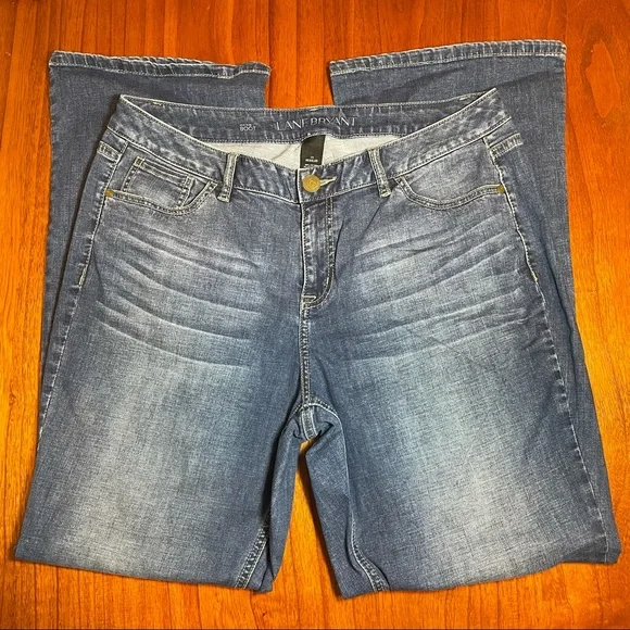 Lane Bryant mid rise boot cut jeans