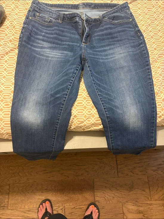 St. John's Bay Women's Skinny Jeans in Blue Wash