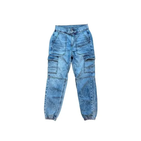 American Eagle Cargo Wide Leg Jeans