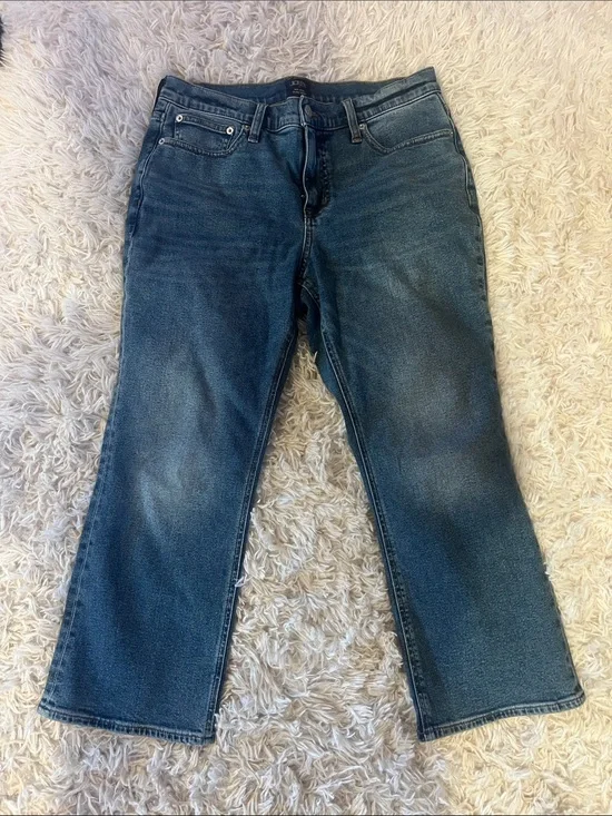 J. Crew Women's Dark Blue Wide-Leg Jeans