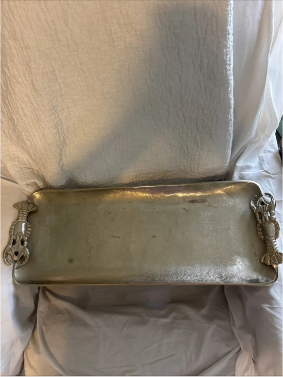 Portofino Home Silver Crawfish Tray 1067