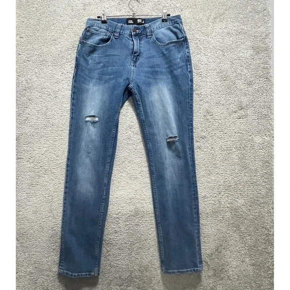 RSQ Jeans Women's‎ 32x32 Blue Stretch Medium Washed Slim London Skinny 5-Pockets