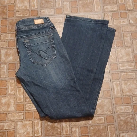 Refuge Flare Leg Denim Jeans Size 3R