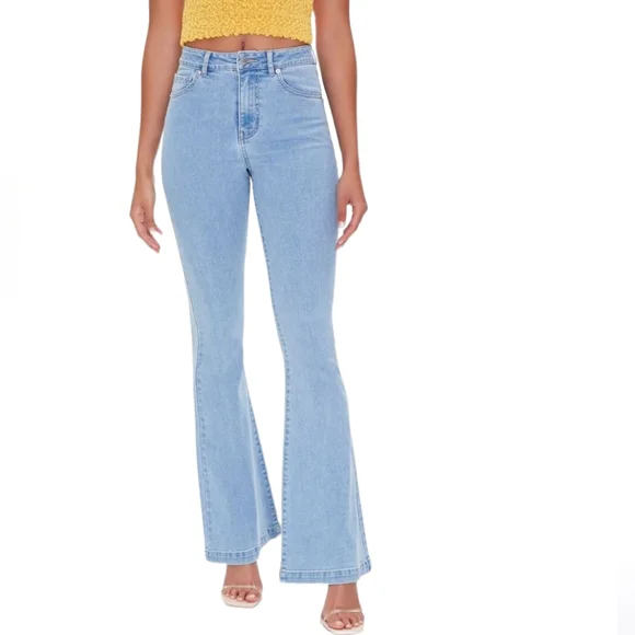 High Rise Flare Jean Long Length Size 27