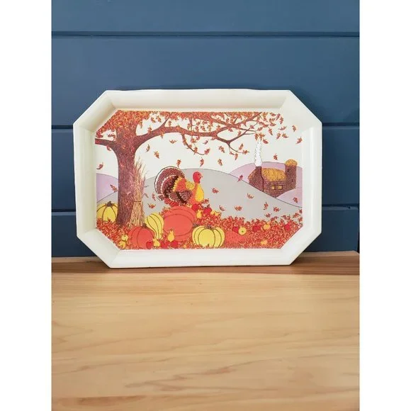 Vintage‎ Fall Theme Serving Tray