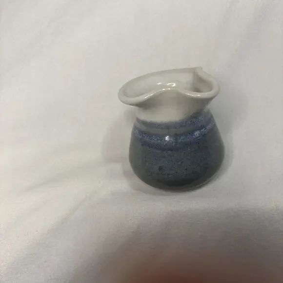 Handmade Pottery Small Creamer , Signed, Nelson Pottery