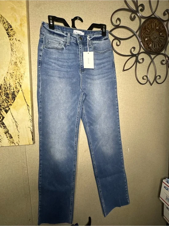Cello Light Blue Straight Leg Denim Jeans
