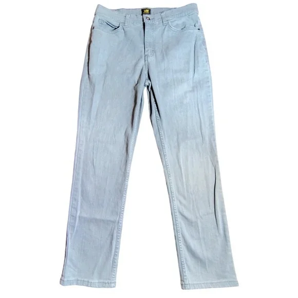Lee Womens SZ‎ 10 Straight Leg Jeans Gray Cotton Blend Normcore Minimalist
