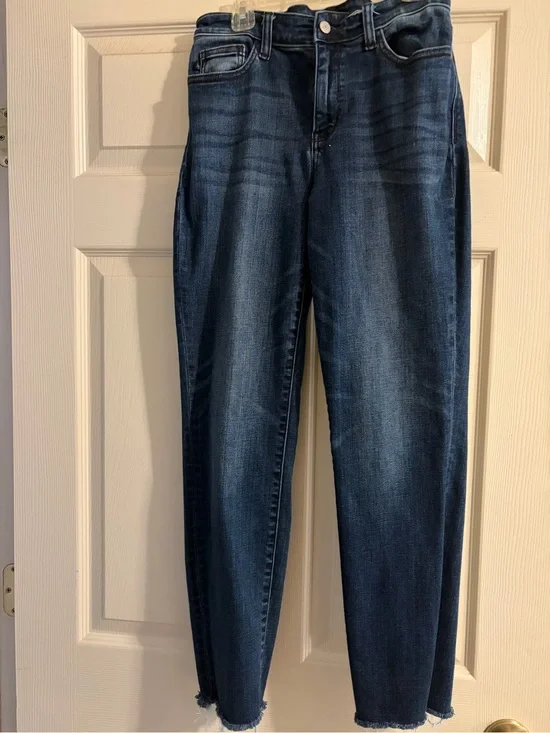 Judy Blue Dark Wash Blue Straight Jeans