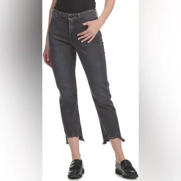 Jen 7 Ankle Straight‎ Jeans 18 High Rise Step Hem NWOT