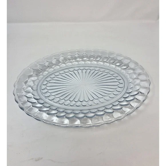 Anchor Hocking Blue Bubble Depression Glass 12