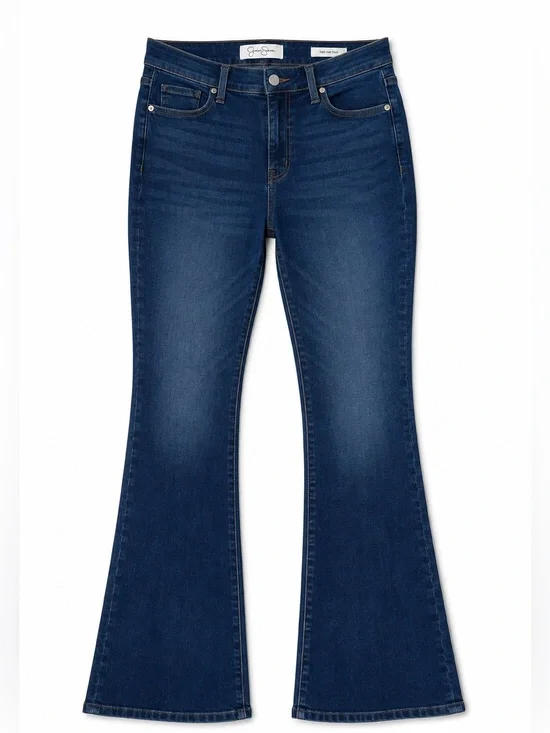 Jessica Simpson High Rise Flare Jeans medium Wash Size 10