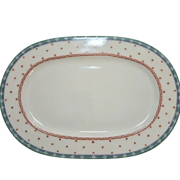 Villeroy & Boch oval serving platter from the Città & Campagna collection 13.5 