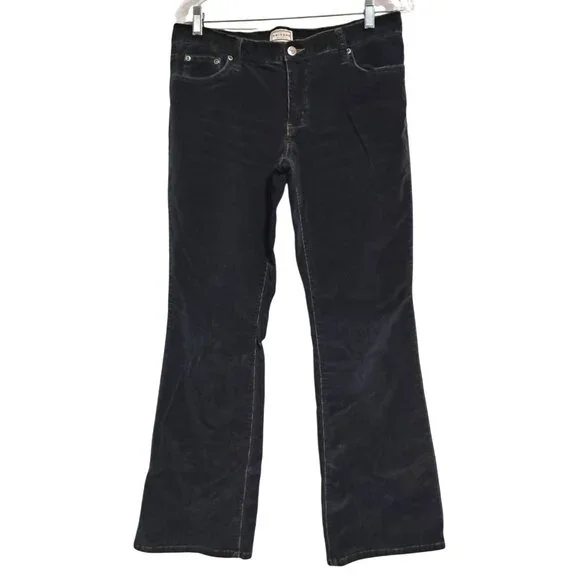 Vintage Y2K Arizona Jean‎ Co. Dark Gray Corduroy Bootcut Stretch Pants Sz 11