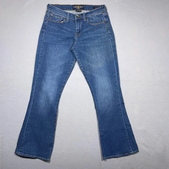 Lucky Brand Sofia Bootcut Women Size 8 29 Mid Rise Stretch Blue Denim‎ Casual