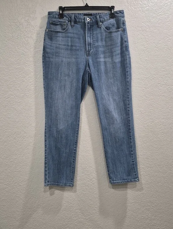Talbots Modern Ankle Jeans Medium Wash Blue Denim Size 8