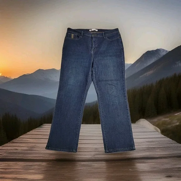 Levi's 512 Jeans Womens 16P Perfectly Slimming Straight Leg Stretch‎ Denim 34x27