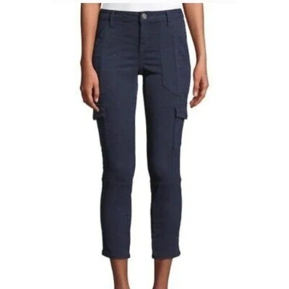Joie Okana Black Cargo Jeans Stretch Tapered‎ Casual Gorpcore Cigarette  Emo 26
