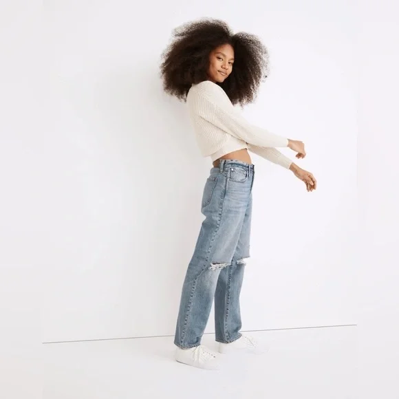 Madewell | The‎ Dadjean in Dustin Wash: Destroyed Edition Distressed Size 27/4