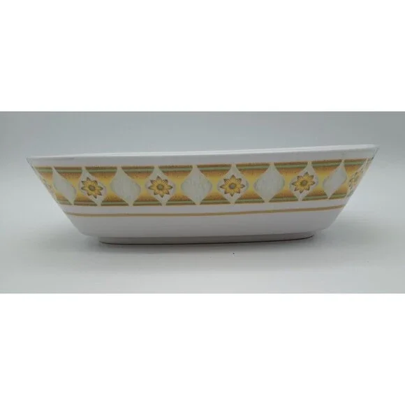 MCM NORITAKE PROGRESSION SUNGLOW OVAL SERVING BOWL  9042 Yellow