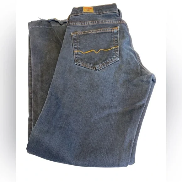 Red Engine jeans straight leg bootcut button/zip 5 pockets distressed Sz 29