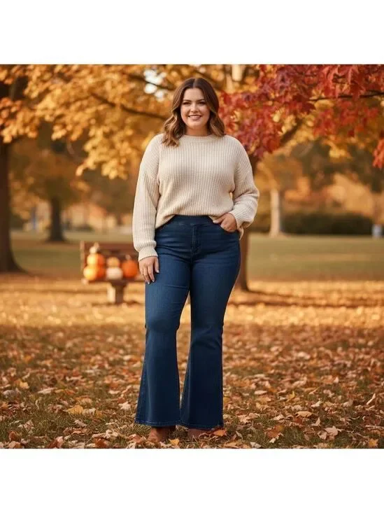 Free People We The Free Bell Bottom Flare Pull On Jeans Size 32