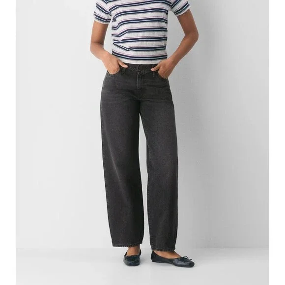 Levi's Baggy Dad Jean in Shrink Up Black Size 26 X 30