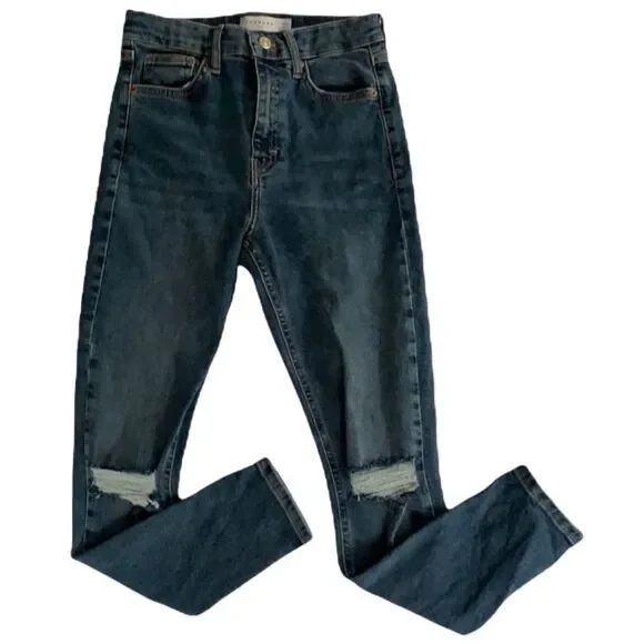 Top shop blue skinny jeans