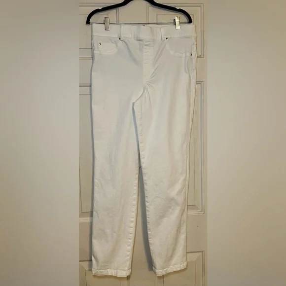 SPANX Women’s XL‎ White Skinny Ankle Pull-on Jeans Shapewear
