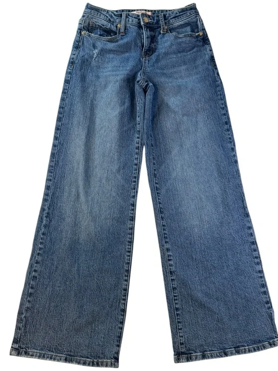 Vintage Juicy Couture Jeans Womens 00 Wide Leg Baggy Low Rise Y2K Denim