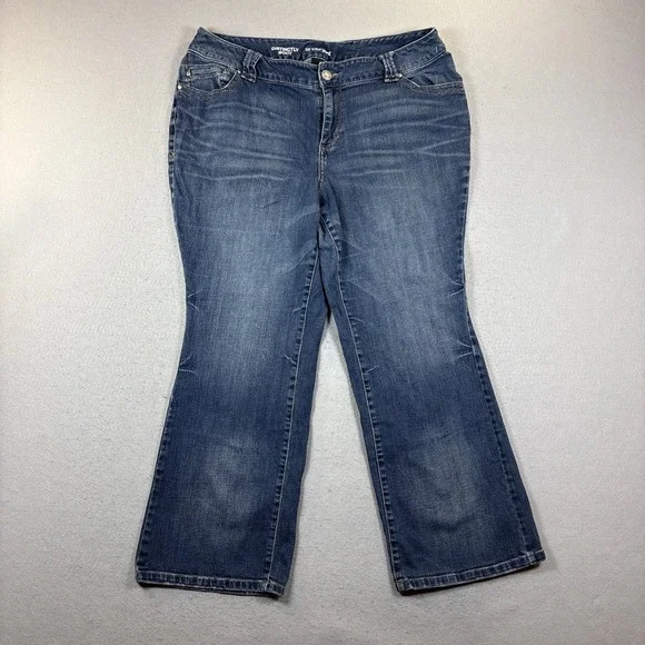 Lane Bryant Distinctly Boot Jeans Women's Plus 18P Blue Denim Streetwear‎