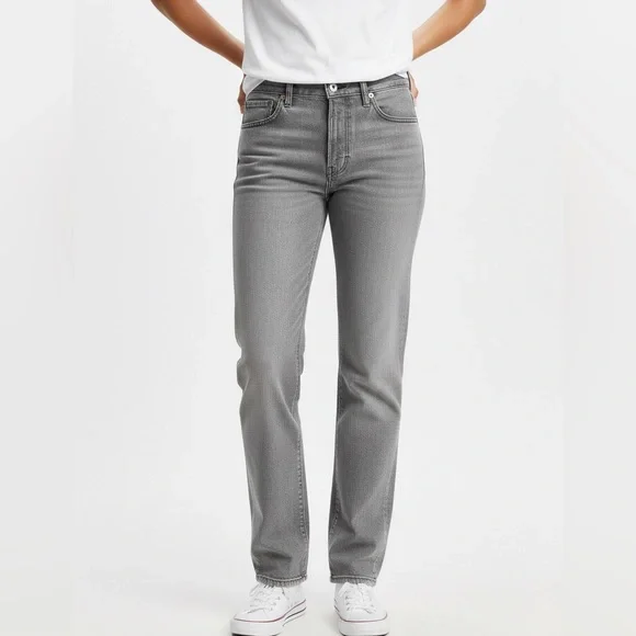 Levis 501S Premium Skinny Gray Washed Jeans