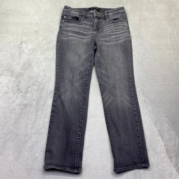 Liverpool Los Angeles Eco Logical Petite Straight‎ Leg Jeans Faded Black 4/27P