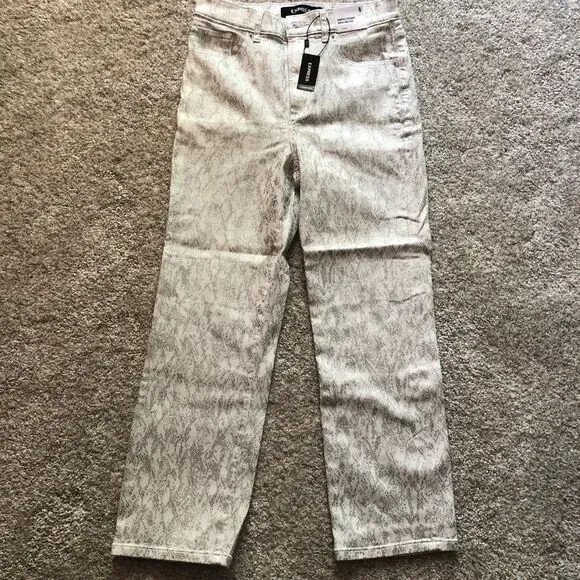 Express cropped straight pants