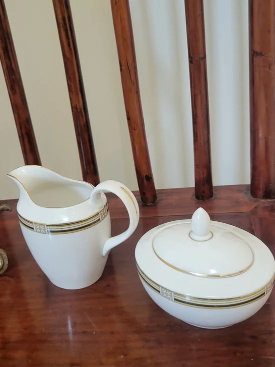Royal Doulton New Romance Collection 'Coronado' Creamer and Covered Sugar Bowl