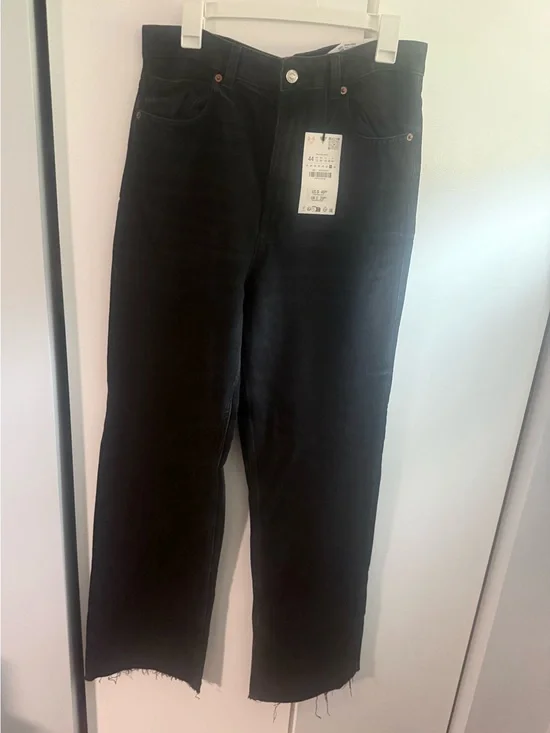 Zara high rise wide leg jeans