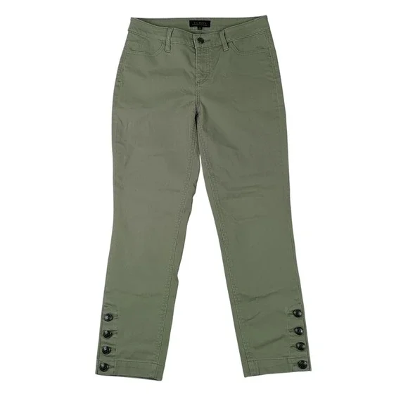 Talbots Flawless‎ Jeans Womens 4 30X27 Light Lime Green Skinny Stretch 5 Pocket