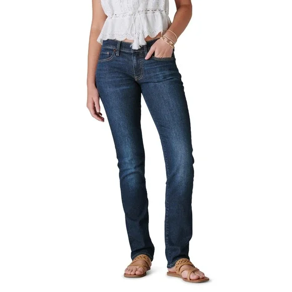 Lucky Brand Women's Dark Wash Straight Leg‎ Jeans Size 0 25