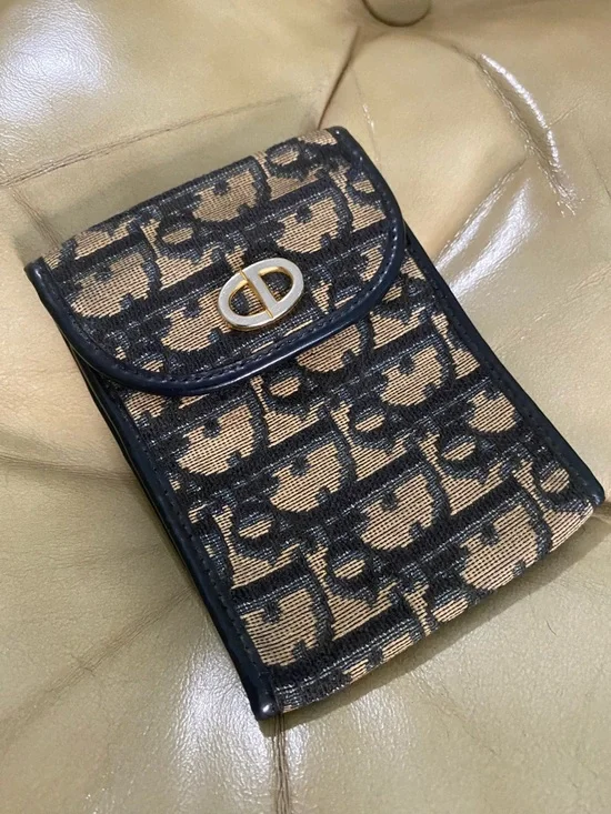 Vintage Dior Accessory Trotter Logo Authentic Wallet? Notepad?