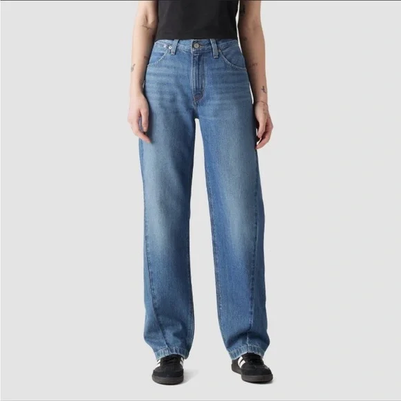 NWT Levi'so Women's Mid-Rise 94's Baggy Straight Leg Jeans -It's Gonna Be May 31