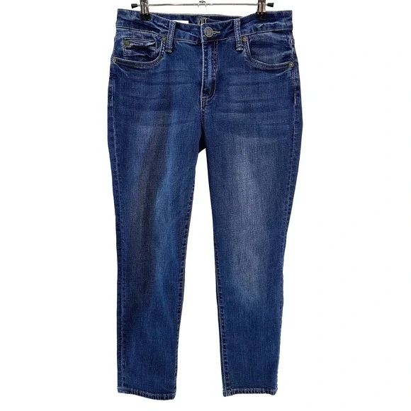 KUT FROM THE KLOTH Katy‎ Ankle Straight Leg Jeans • 2 • blue denim