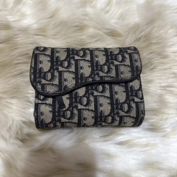 Christian  Dior Leather Card Holder Saddle