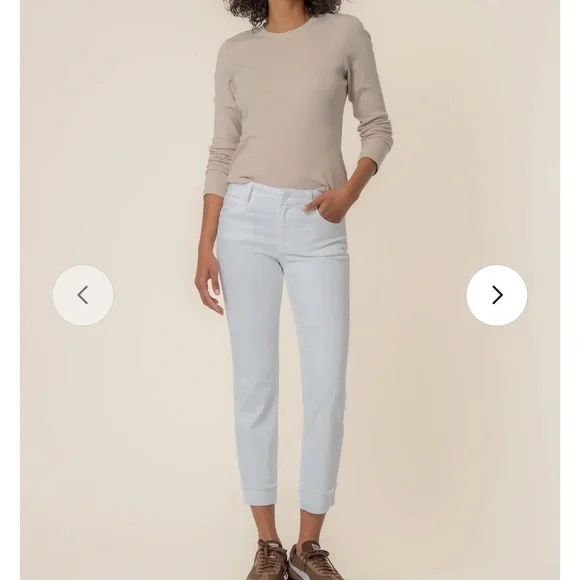 Kut Amy Straight Cropped Jeans