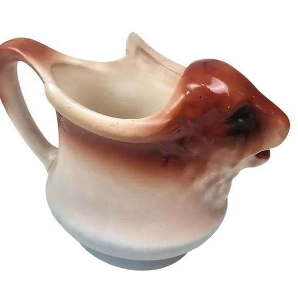 Vintage Oxen‎ Ceramic Creamer Makers Mark Originating from Czechoslovakia