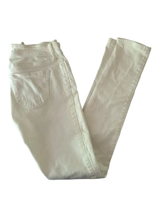 Hollister  White Super Skinny Jeans Size 3