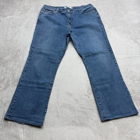 Vintage Levis 515 Bootcut Jeans Women 20M Medium Wash Stretch Mid Rise Y2K Denim