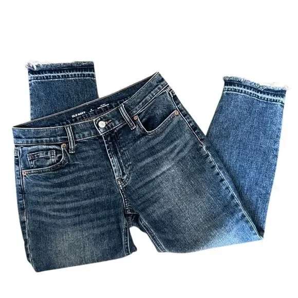 Old Navy Mid-rise boyfriend Capri Denim Jeans Size 0 Petite