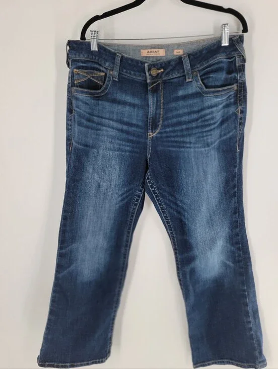 Ariat Women's Medium Blue Bootcut Jeans Size 34S