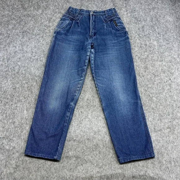 Vintage Rocky Mountain Jeans Womens 11/12 Blue Mom‎ High Rise Straight FITS26x29