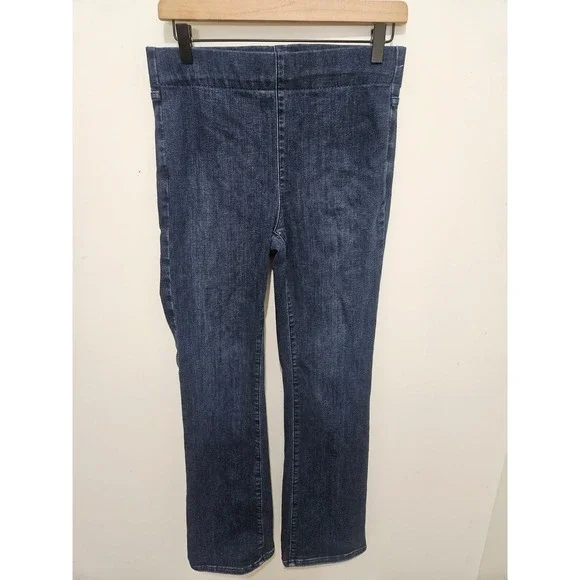 NYDJ Women Indigo Blue Pull On Denim Leggings High Rise Jeggings Size‎ M 6-8-10
